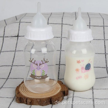 Haustier Feeding Flasche Kit Feeder Milchflasche Nippel